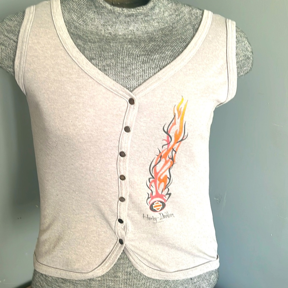 Harley Davidson gray tank top size medium